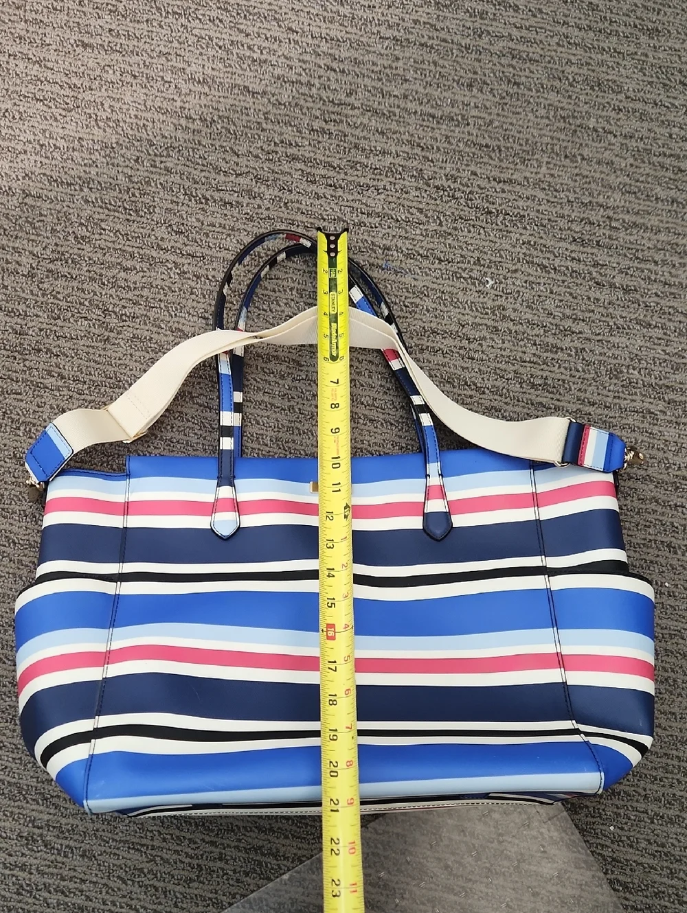 Kate Spade Kaylie Baby Bag Tote In Laurel Way Stripe